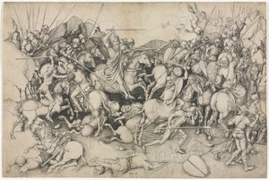 La battaglia di San Giacomo il Maggiore a Clavijo da attributed to Martin Schongauer