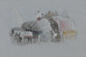 Costruzione di una pila (Studio per trasporto del fieno)