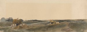 Fienagione sulle rive di un fiume del Lincolnshire