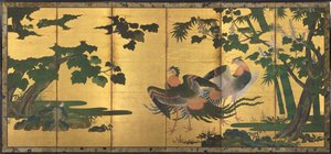 Fenici e paulonia da attributed to Tosa Mitsuyoshi