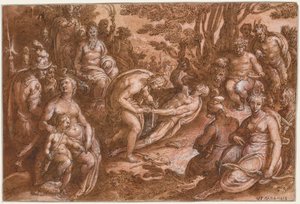 La scuoiatura di Marsia, c. 1570-1605 da called Johannes Stradanus Jan van der