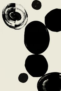 Forme astratte in nero da cartissi