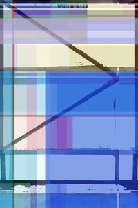 Geometria astratta blu da cartissi