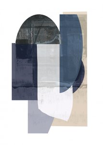Geometria astratta blu da cartissi