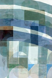 Strati astratti blu e verdi da cartissi