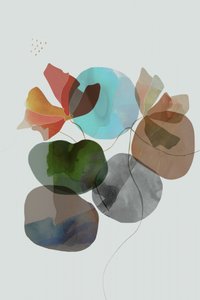 Forme floreali astratte da cartissi