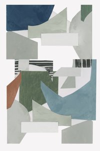 Collage geometrico astratto da cartissi