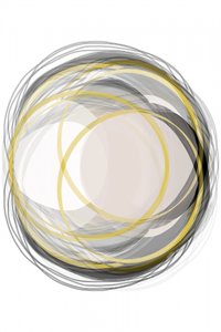 Cerchi dorati astratti da cartissi