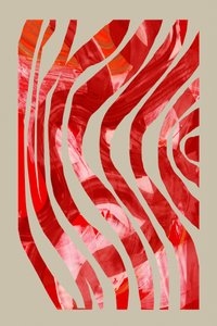 Astratto: Flusso rosso da cartissi