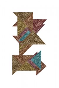 Puzzle astratto con texture da cartissi