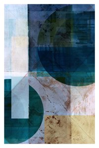 Strati geometrici blu da cartissi