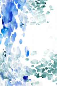 Gocce di acquerello blu