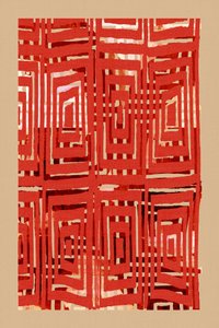Geometria in rosso intenso da cartissi