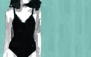 Costume da bagno nero chic da cartissi
