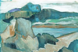 Paesaggio costiero astratto da cartissi