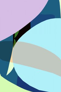 Astrazione colorata e sinuosa da cartissi