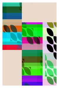 Forme geometriche colorate da cartissi