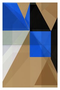 Geometria astratta blu nitida da cartissi