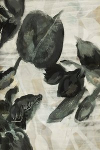 Foglie botaniche scure da cartissi