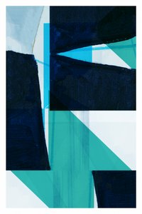 Geometria blu intenso da cartissi
