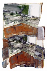 Paesaggio astratto dai toni terrosi