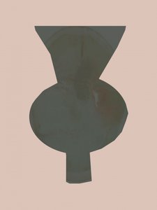 Elegante vaso astratto da cartissi