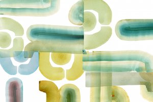 Forme astratte fluide da cartissi
