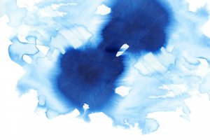 Acquerello blu fluido da cartissi