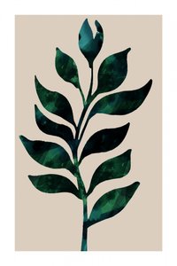 Stelo botanico verde da cartissi