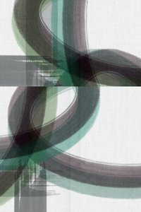 Flusso astratto verde-grigio da cartissi