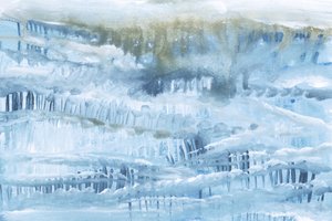 Paesaggio blu ghiaccio da cartissi