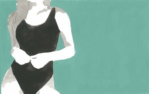 Fisico da costume da bagno minimalista