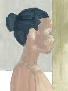 Profilo femminile minimalista da cartissi