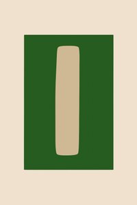 Forma minimalista verde da cartissi