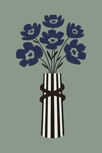 Bouquet blu moderno da cartissi