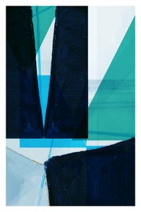 Forme geometriche blu in stile moderno da cartissi