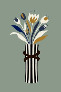 Bouquet di tulipani moderni da cartissi