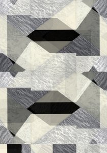 Astrazione geometrica monocromatica da cartissi