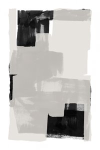 Geometria monocromatica a pennellate da cartissi