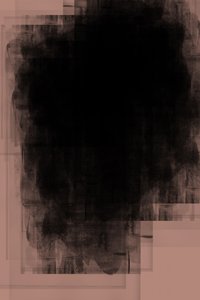 Astrazione in nero malinconico da cartissi