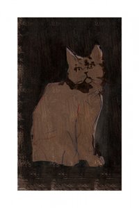 Ritratto di un gatto malinconico da cartissi