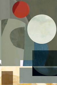 Composizione geometrica dai toni tenui da cartissi