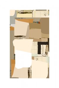 Collage astratto neutro da cartissi