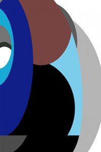 Forme blu sovrapposte da cartissi