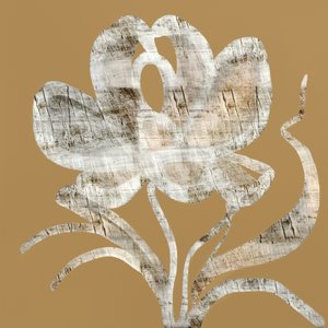 Fiore in legno rustico da cartissi