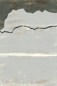 Astratto "Montagna serena" da cartissi