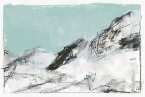 Astratto "Montagna innevata" da cartissi