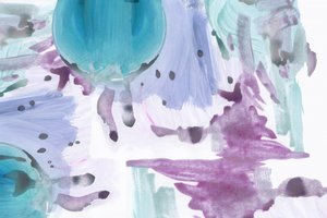 Azzurro tenue e lavanda - Astratto da cartissi