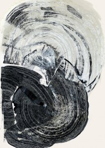 Astratto monocromatico vorticoso da cartissi