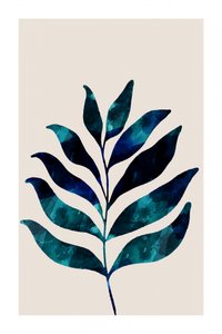 Foglia blu tropicale da cartissi